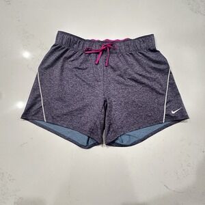 Nike Pro Women's Small 5" Running Shorts Purple Dri-Fit Compression